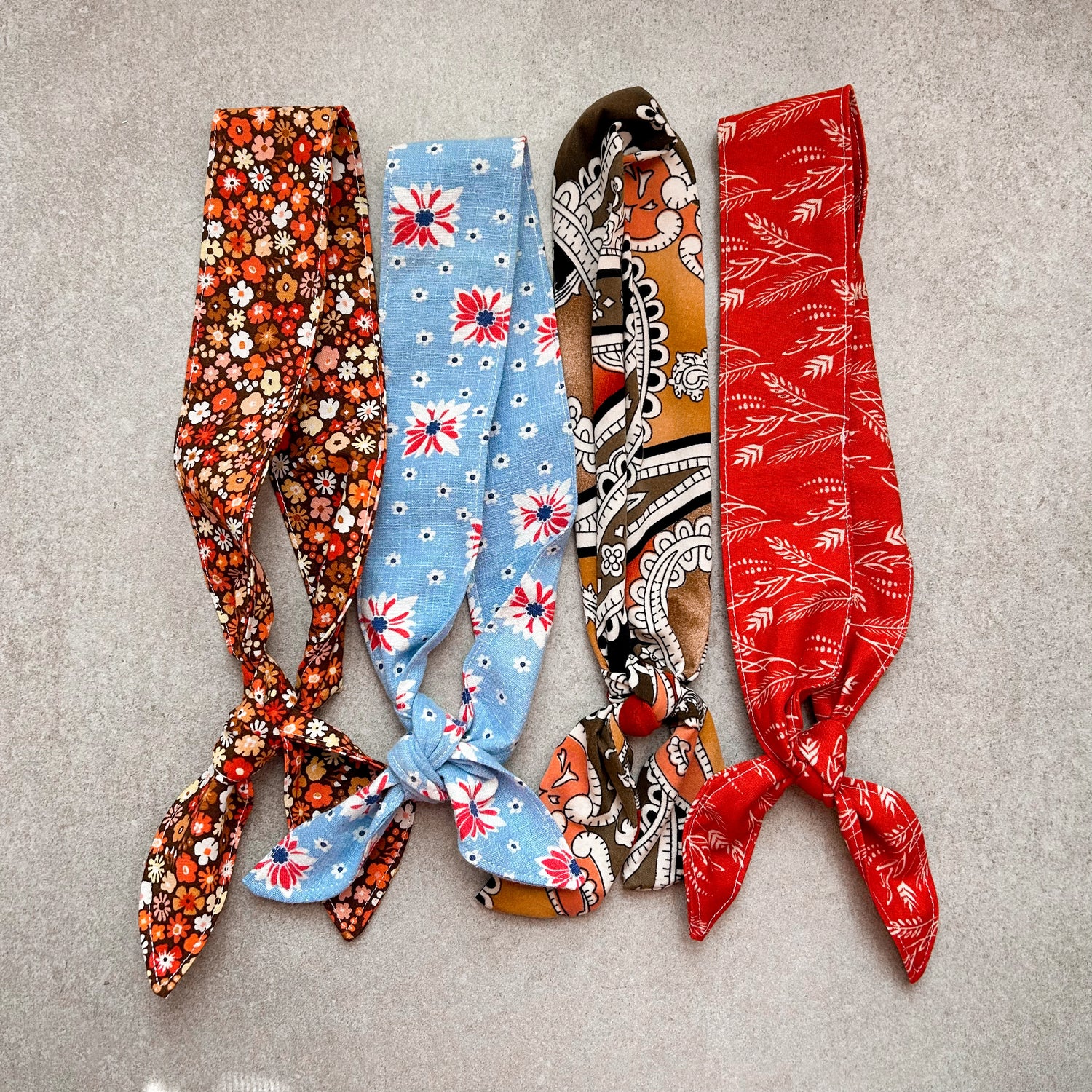 Neck Scarf Ties + Headbands