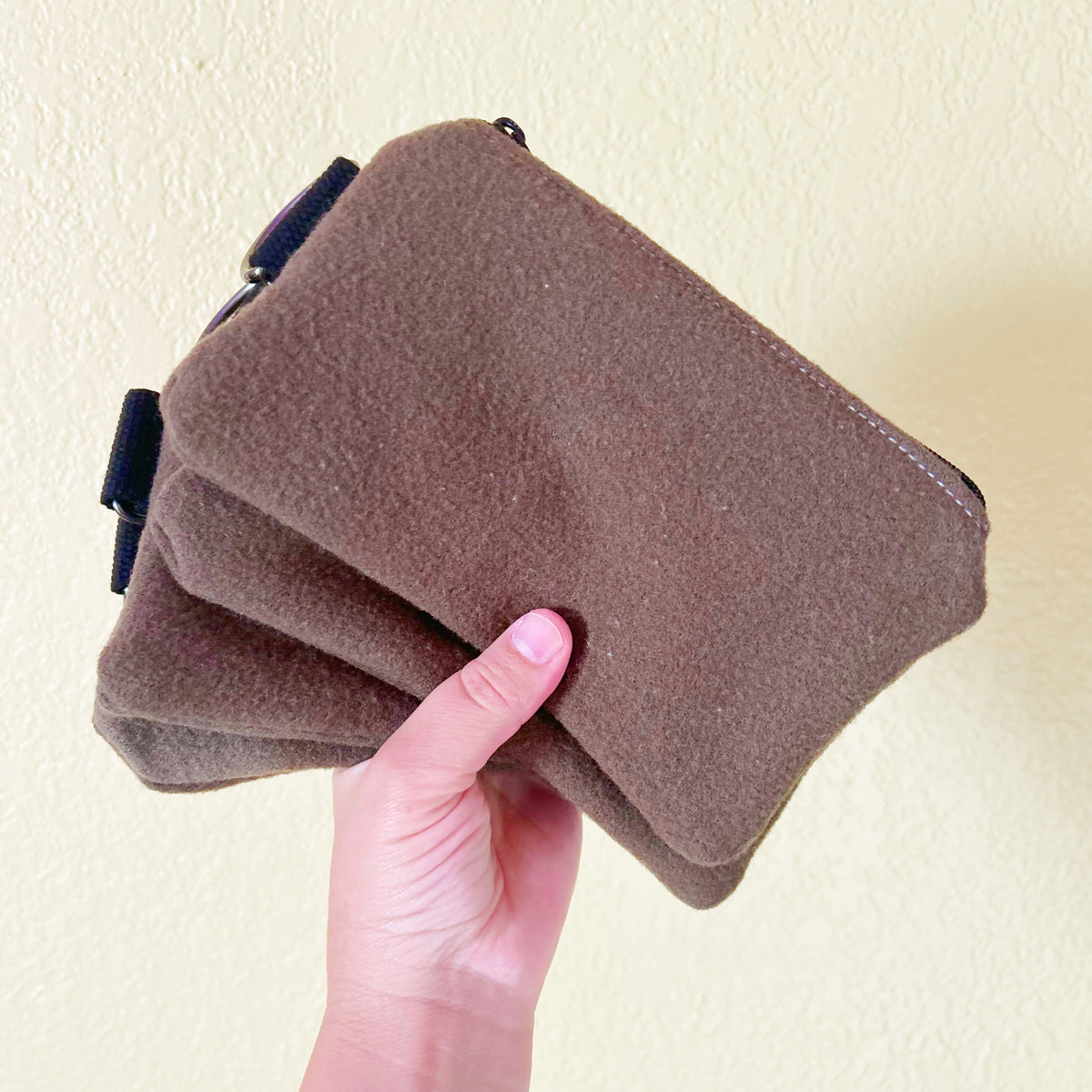 Vintage Wool Utility Zip Bags