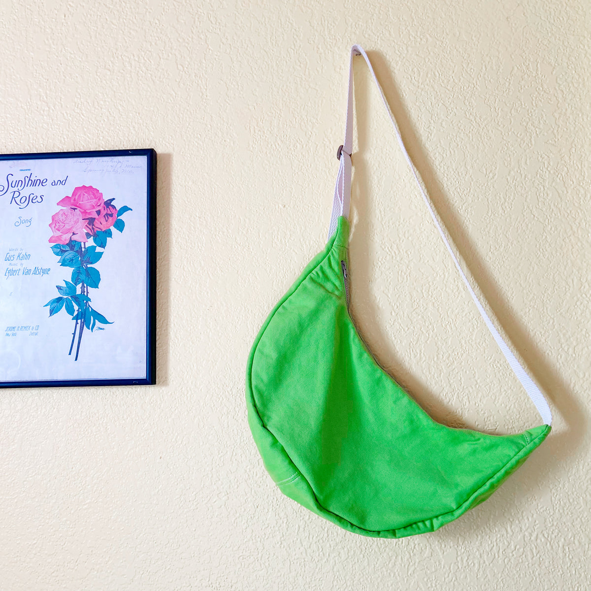 Citron Canvas Moon Bag